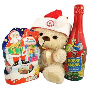 My Sweet Christmas Kinder Teddy with Kids Champagne