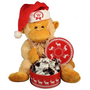 Christmas Treats with Monkey Plush toy