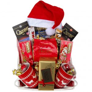 Santa Christmas Tea Gift Basket