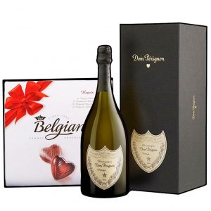 Dom Perignon & Belgian Bonbons Box