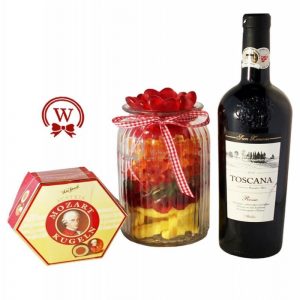 Candy Jar with Red Wine