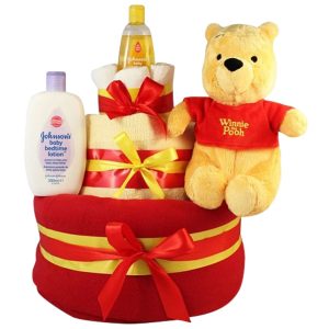 Pooh Bear Diaper Cake