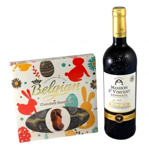 Red Wine & Easter Belgian Bonbons Box
