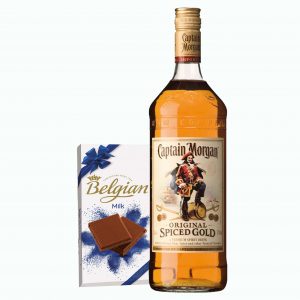 Captain Morgan’s Original Spiced Rum & Belgian Chocolate Bar