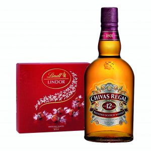 Chivas Regal 12 Year Old Blended Scotch Whiskey & Lindor Pralines