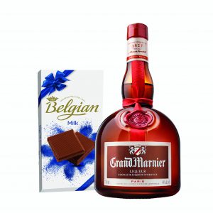 Grand Marnier Cordon Rouge Orange Liqueur & Belgian Chocolate Bar