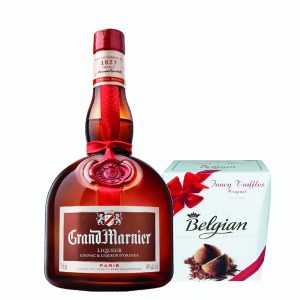 Grand Marnier Cordon Rouge Orange Liqueur & Belgian Truffles